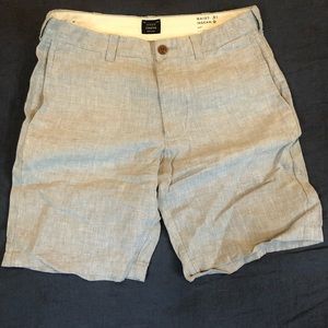 J crew men’s linen shorts